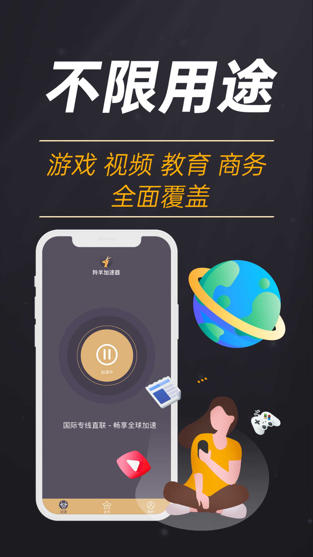 羚羊加速器破解版截图2